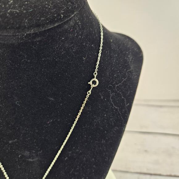 Embedded Stone with Serling Silver Necklace - Picture 6 of 7